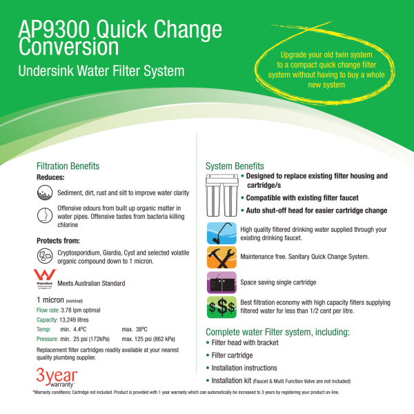 aqua pure drinking water system ap9300 tech 1