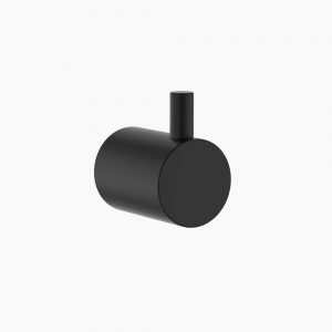 clark round robe hook black cl60017 b