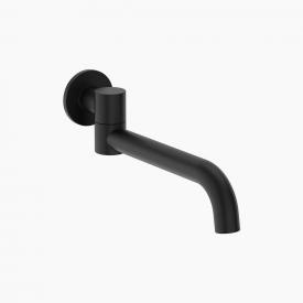 clark round wall bath swivel outlet black cl10066 b