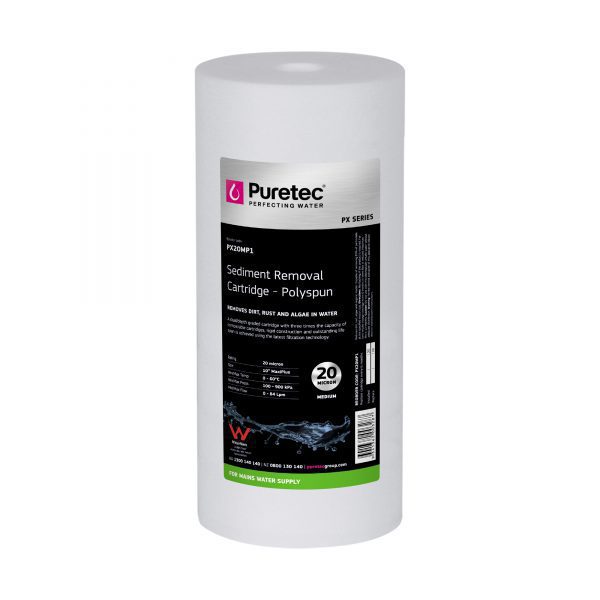 puretec polyspun sediment cartridge 20 micron 10 px20mp1