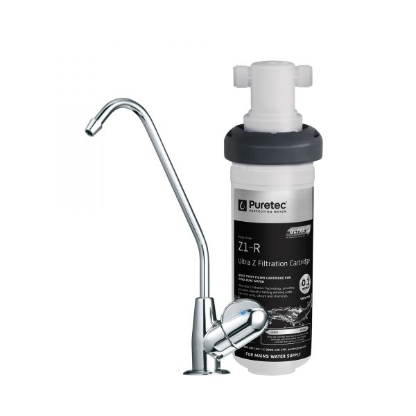 puretec undersink filter system w long reach faucet z12